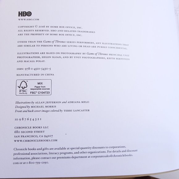 HBO Game of Thrones Coloring Book - Picture 3 of 4